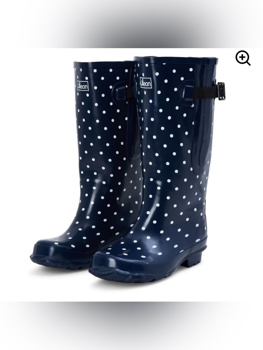 NWOT Jileon Extra Wide Calf Womens' Rain Boots, Size 7.